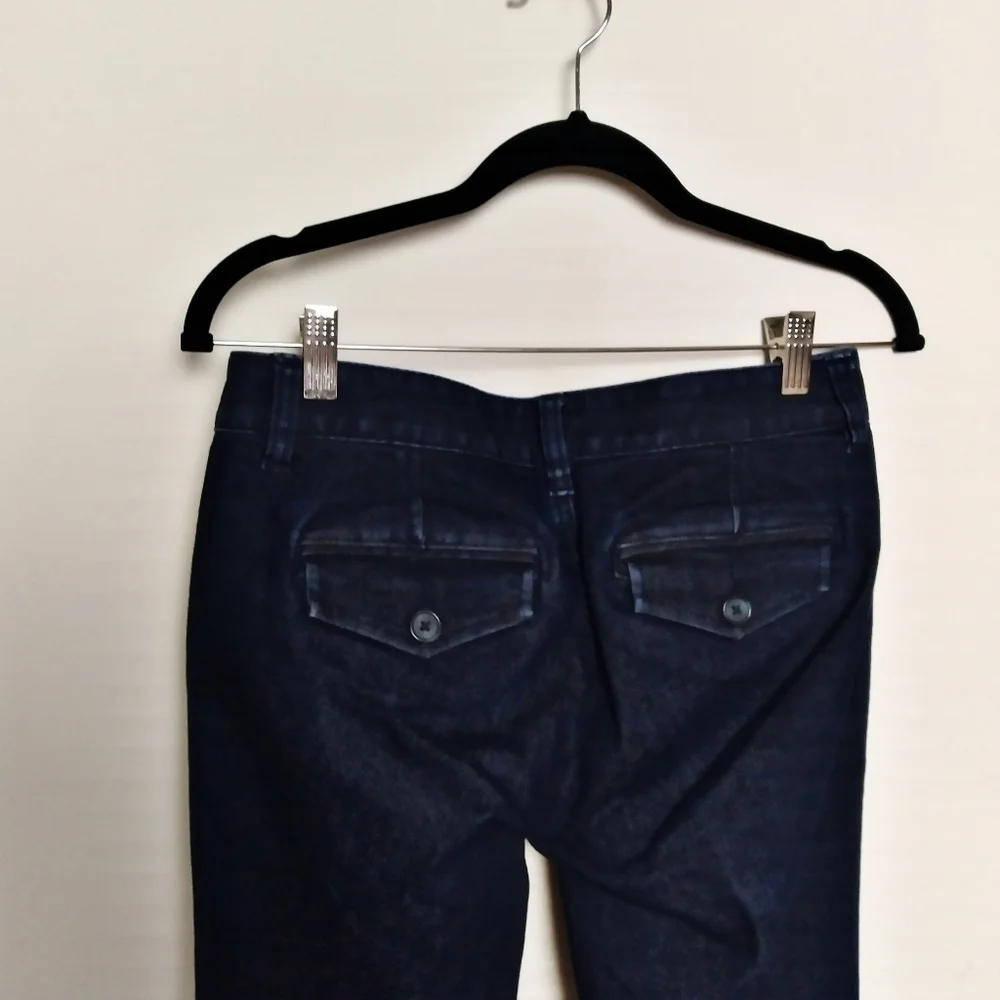 LOFT Dark Wash Modern Flare Jeans Size 2 - Picture 5 of 8